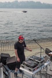 DJ Indica Jones performs on Lake Union (Photo- Christine Mitchell)