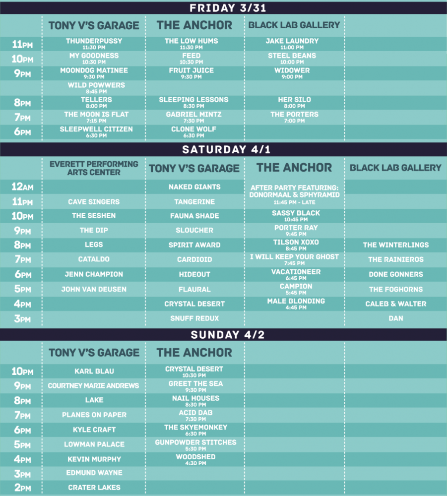 FVMF 2017 Schedule