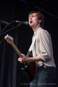 Montreal, Canada based Ought performs at Sasquatch! Photo by John Lill