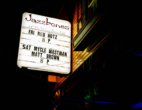 Mycle Wastman & Matt Brown @ Jazz Bones on 10/27/12 (Photo by Greg Roth)