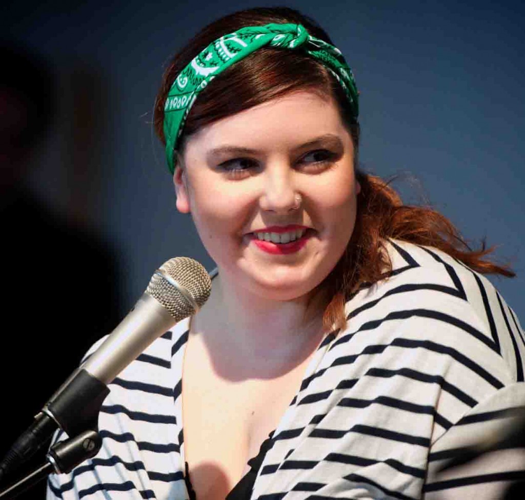 Mary Lambert performing at Seattle Living Room / Melodic Caring Project Show (Photo by Mocha Charlie)