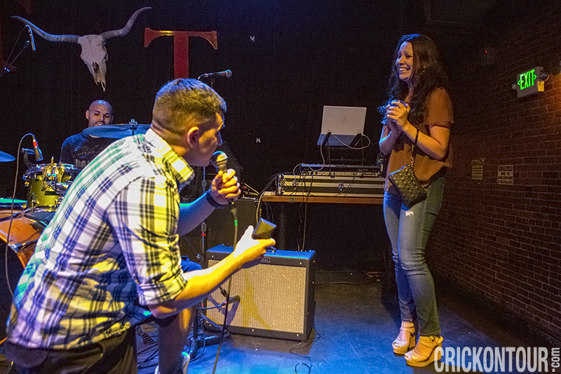 Wedding proposal during Ayron Jones and The Way Live at Tractor Tavern (Photo by Alex Crick)