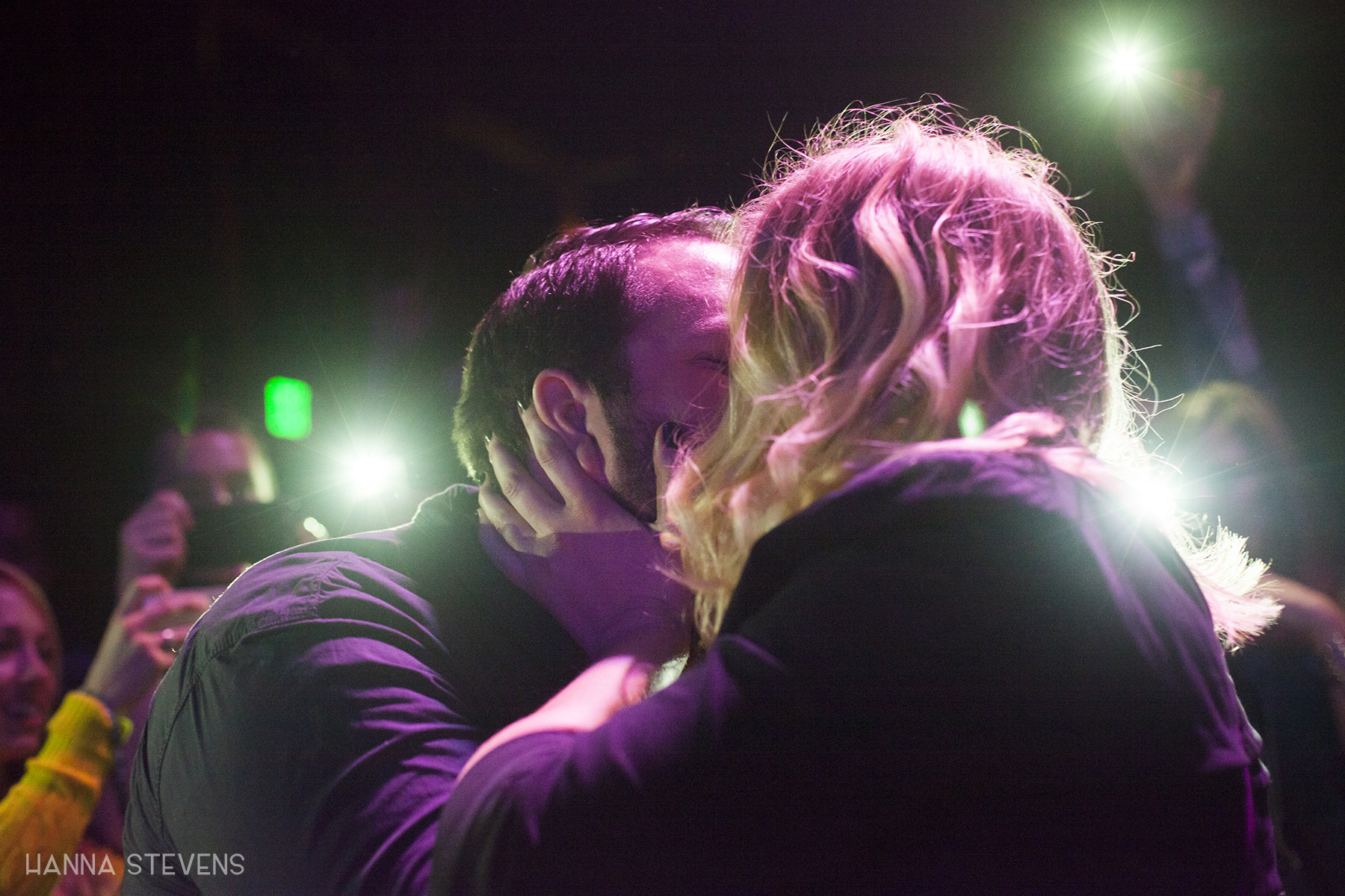 Proposal during SISTERS at Neumos (Photo by Hanna Stevens)