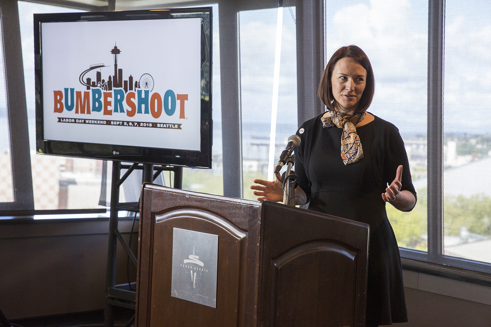 OneReel Director, Heather Smith, Bumbershoot 2015 Announcement Photo by Alex Crick