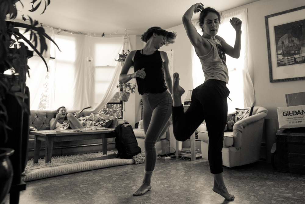Dancers practicing for the show. (Photo by Christine Mitchell)